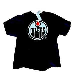 Edmonton Oilers Licensed T-Shirt Navy Blue size Extra large unisex